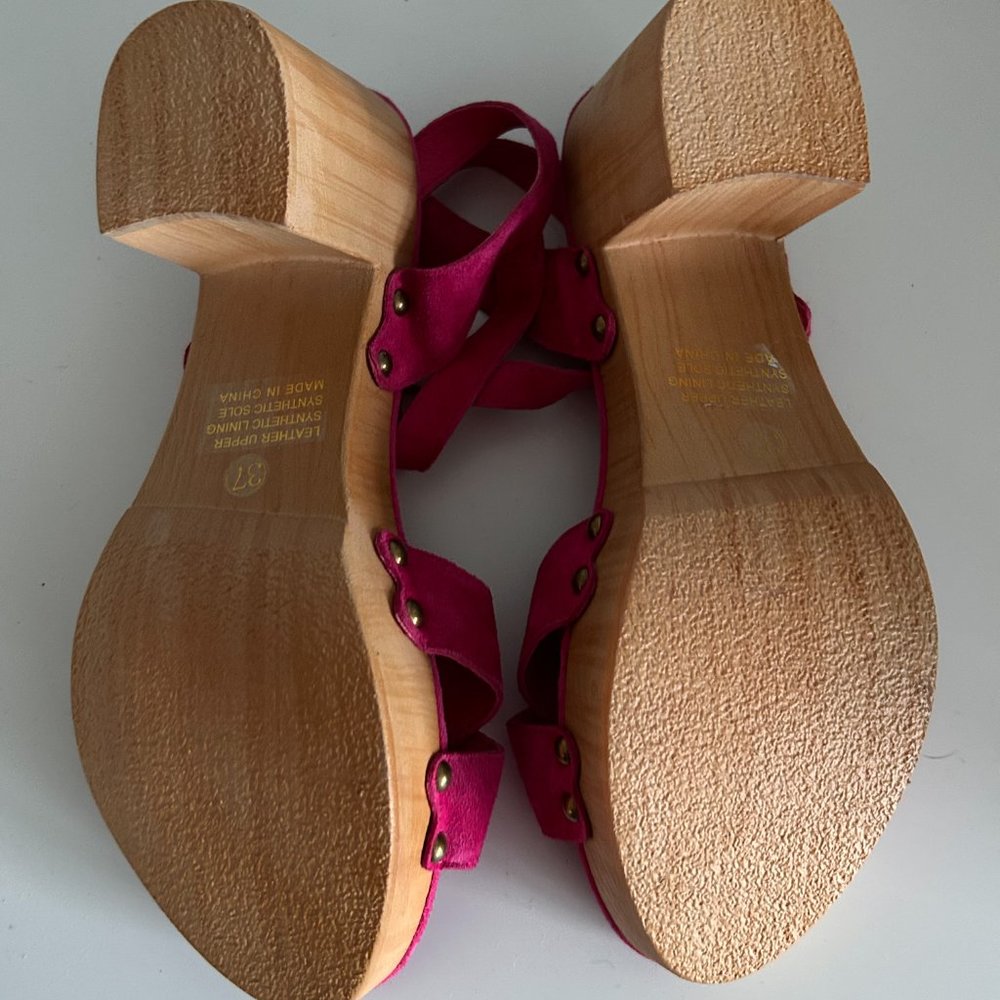 Anthropologie Nwot Silent D Suede Platform Byron - image 4